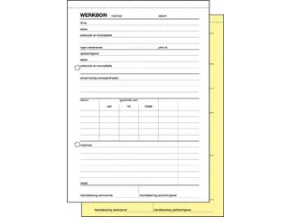 Expres werkbonblok A5 Nederlands dupli (50 x 2 vel) - 3