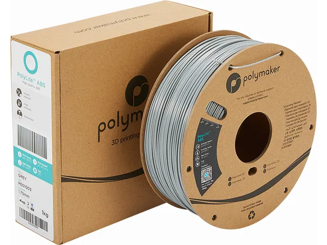 Polymaker PolyLite ABS filament 1,75 mm Grijs 3kg
