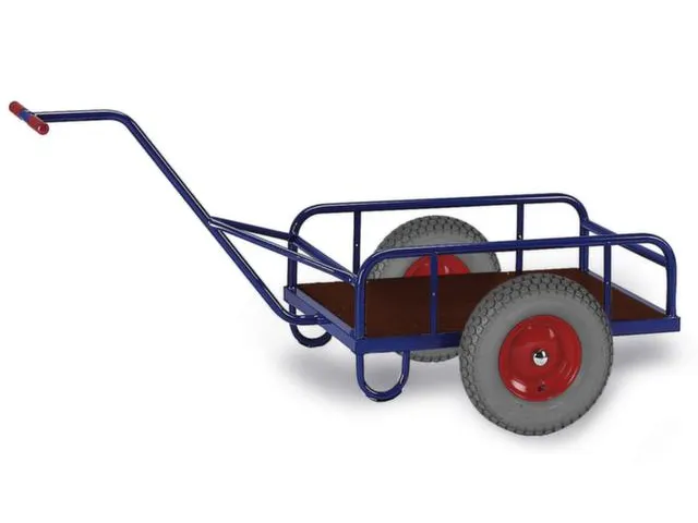 Handtrekwagen 400kg Met Bodem 2 Wielen 1105x535mm Luchtbanden