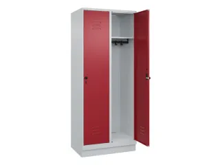 locker,HxBxD 1950x800x500mm,2vak,vak B 400mm,draaigrendel,sokkel - 2