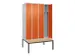 locker voor scheiding van kleding,HxBxD 2120x1200x815mm,4vak