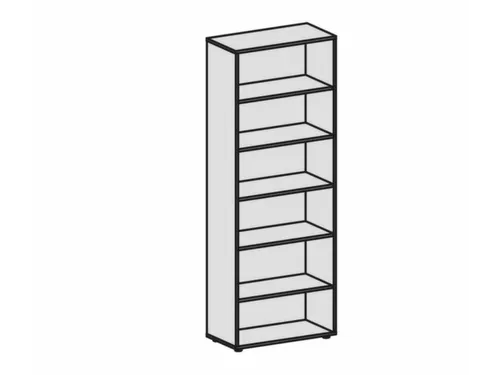 kantoorstelling,HxBxD 2160x800x400mm,5xhouten vloer,6ordnerhoogtes