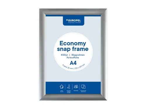 Kliklijst Europel Economy A4 zilver