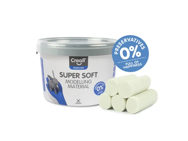 Klei Creall supersoft wit 1750gram