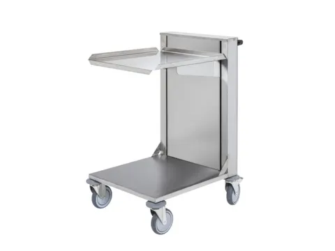 kopwandwagen,draagverm. 150kg,laadvl. LxB 510x510mm,RVSplaat,RVS