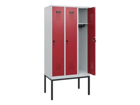 schoollocker,HxBxD 1950x900x500mm,3vak,vak B 300mm,draaigrendel