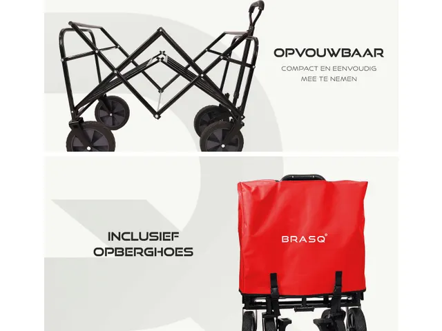 Bolderkar Opvouwbaar Rood