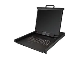 1-Port KVM Console 19 inch LCD Rack 1U USB QWERTY Keyboard