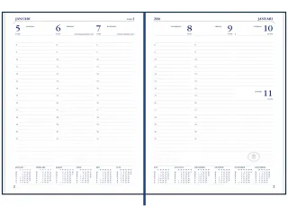 Agenda 2027 Ryam Weekplan Mundior 7dagen/2pagina's zwart - 7