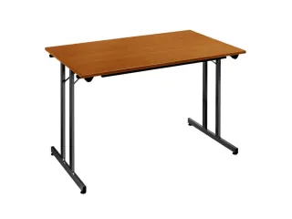Klaptafel Vrijstaand 120x80 Cm Onderstel Zwart Blad Kersenhout - 1