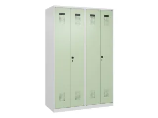 PBM-locker,HxBxD 1850x1200x500mm,4vak,vak B 300mm,draaigrendel - 2