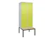 locker voor scheiding van kleding,HxBxD 2120x800x815mm,2vak