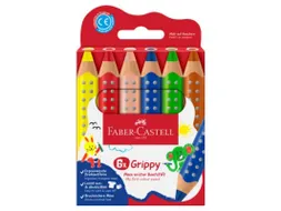 Kleurpotlood Faber-Castell Grippy XXL Jumbo etui 6 stuks