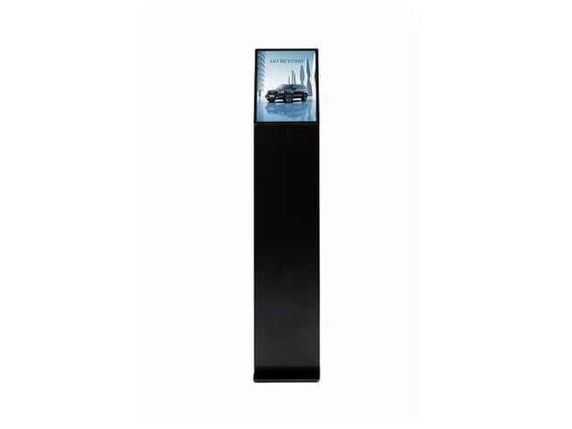 Verlichte Brochure Standaard LED Slide In A4 Zwart