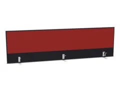 opzetpaneel,v. bureau,aanbouw achter,B 2000mm,CC-zwart,BN4011-rood