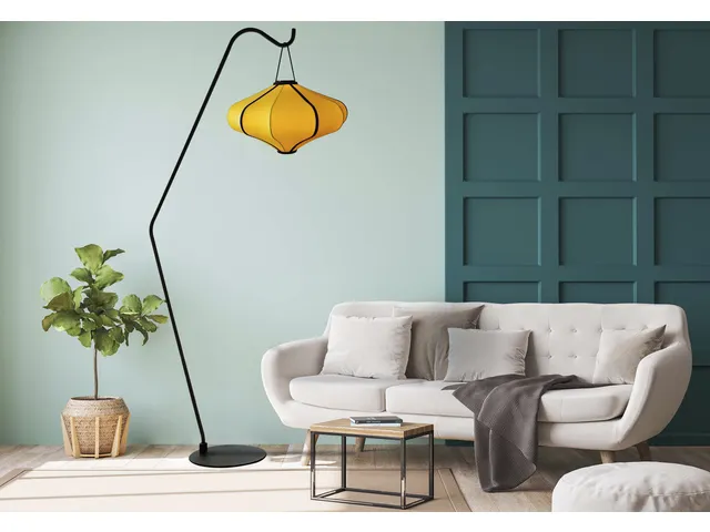 Lanterne Nextime Lumi 60 cm tissu jaune