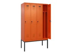 locker voor scheiding van kleding,HxBxD 2120x1200x500mm,4vak