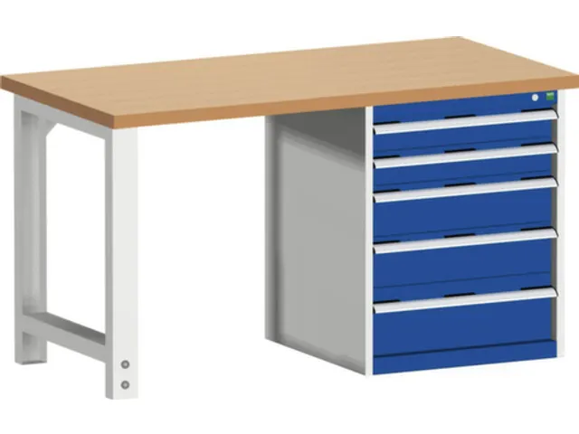 werkbank,HxBxD 840x1500x750mm,beukenblad,draagverm. 1500kg