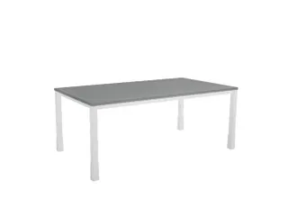 In hoogte verstelbaar bureau,HxBxD 720-840x1800x1000mm,MS-donkergrijs - 1