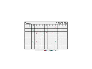 Whiteboard Rocada Skinplanner maanden 75x115cm wit gelakt - 4
