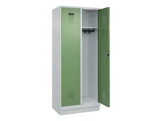 locker,HxBxD 1950x800x500mm,2vak,vak B 400mm,cil.-slot,sokkel - 2