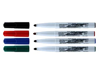 Viltstift Bic 1744 Whiteboard Rond Assorti 1.4mm Blister à 4st - 3