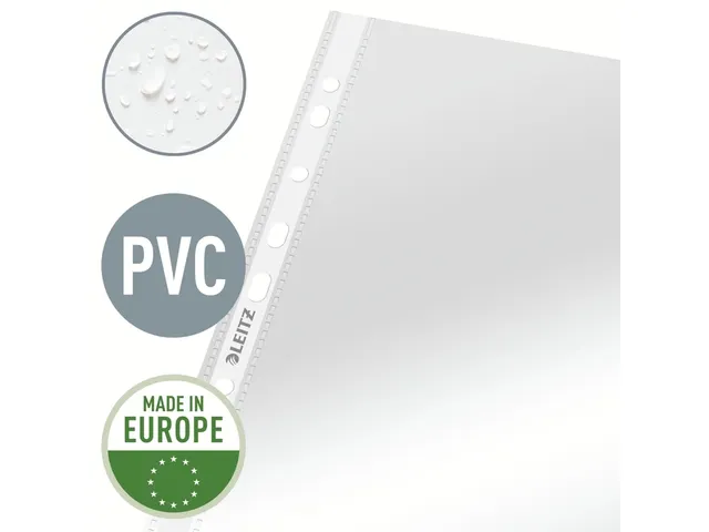 Showtas Leitz 4734 A4 4-gaats 0.08mm PVC glashelder