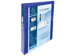 Kreacover personaliseerbare ringmap A4 Maxi blauw 4 rings D-mech 25mm