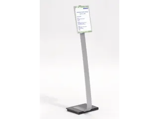 Vloerstandaard Durable Info Sign Stand A4 Aluminium - 1