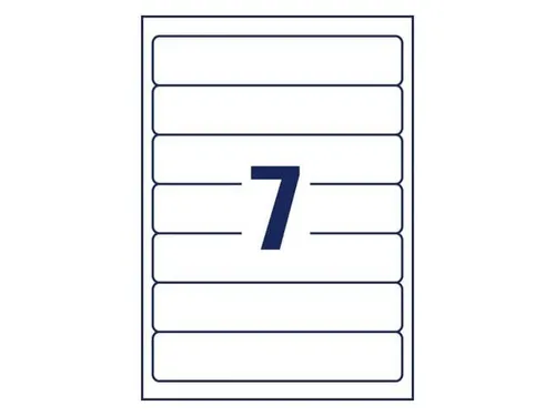 Ordnerrugetiket gerecycled Zweckform 38x192mm wit perm. 70 etik. 10 ve