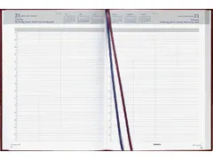 Agenda 2027 Brepols Bremax Santex A4 1dag/2pag 8 kolommen bordeaux