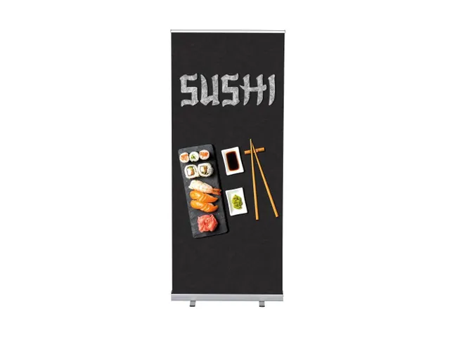 Roll-Banner 85x200 complete set met print "Sushi"
