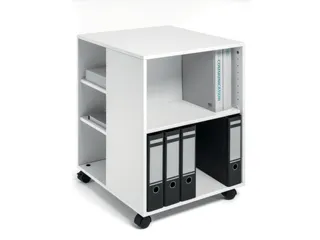 bijzetkast,HxBxD 748x528x592mm,wit,6niveaus,2 OH - 1