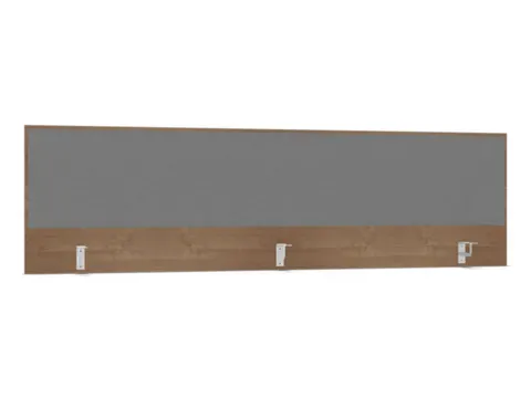 opzetpaneel,v. bureau,aanbouw achter,B 2000mm,NT-cherry,BN8078-grijs