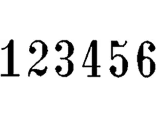 Numeroteur Reiner B6K Antiqua 4.5mm 6 cijfers - 5