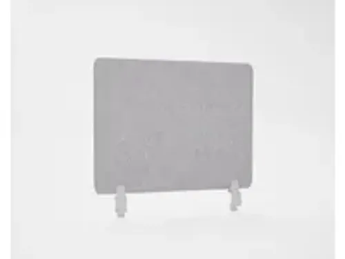 OUTLET Akoestisch PET-vilt scheidingsscherm bureau lichtgrijs 60x75cm
