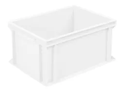 Euronorm Stapelkrat Pe Hxlxb 220x400x300mm 21liter Gesloten Wit