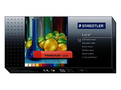 Pastelkrijt Steadtler 2430 Karat Zacht assorti set à 12 stuks