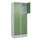 lockerkast,HxBxD 1950x800x500mm,2x3vakken,vak B 400mm,cil.-slot,sokkel