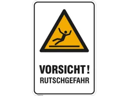 waarschuwings-combibord,v. binnen/buiten,Pas op! Glijgevaar,aluminium