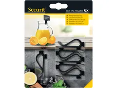 clip tag houder zwart X6