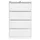 hangmappenkast,HxBxD 1321x800x622mm,4hangmappenframes,twee banen