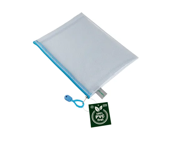 Pochette zip Foldersys EVA A5 bleu pastel