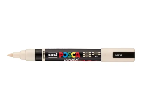 Paintmarker Uni POSCA PC-5BR brushpunt M beige