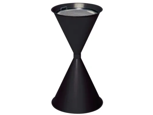 Zandasbak Staalplaat 730x400mm Ronde Trechter Verzinkt Ral7021