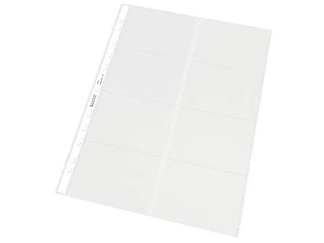 Showtas Leitz 4758 Visitekaart A4 Pp Transparant 11-Gaats