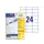 Etiket Avery ILK 70x37mm 100 vel 24 etiketten per vel wit