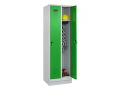 locker,HxBxD 1950x600x500mm,2vak,vak B 300mm,draaigrendel,sokkel