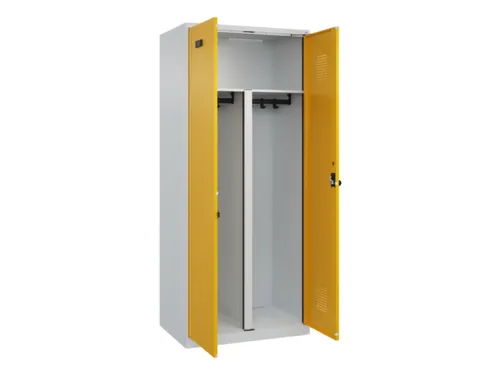 PBM-locker,HxBxD 1850x800x500mm,2vak,vak B 400mm,draaigrendel