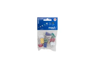 Papierklem MAUL 215 foldback 19mm capaciteit 7mm assorti - 4